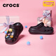卡駱馳（CROCS）洞洞鞋檀健次同款經(jīng)典泡芙女鞋休閑沙灘鞋拖鞋厚底增高涼鞋207521 黑色（建議拍小一碼） 39-40 (250mm)