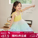 LUSON陳大豬女童連衣裙2025夏季新款兒童無(wú)袖吊帶女童網(wǎng)紗公主裙蓬蓬裙