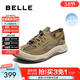 百麗大網(wǎng)眼鏤空休閑涼鞋男商場(chǎng)同款透氣8UT01BM5 卡其色 42 (260mm)