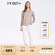 PORTS寶姿商場(chǎng)同款女裝春季滿(mǎn)印花卉真絲上裝LM8B102MPS141 鹽粉色印花 S (4)