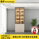惠尋京東自有品牌餐邊柜輕奢簡(jiǎn)約客廳儲物柜盲盒手辦柜收納柜酒柜書(shū)柜 玻璃兩門(mén)-80*40*220 奶灰色