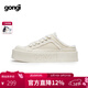 共跡gongji孟子義同款25秋季新款半拖鞋女外穿板鞋男涼鞋休閑帆布鞋女鞋 梔子白 /偏大半碼 36 （233mm）