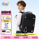 Gmt for kids初高中生書(shū)包小學(xué)生大容量背包中學(xué)生護脊雙肩包5-6年級男黑純色