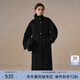 范思藍恩立領(lǐng)駱駝絨雙面羊毛呢大衣女冬季韓版中長(cháng)款毛呢外套4440 高級灰 M