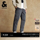 杰克·瓊斯（JACK&JONES） 男裝休閑褲時(shí)尚百搭簡(jiǎn)約舒適貼布休閑抽繩腰束腳褲褲子225314030