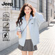 JEEP SPIRIT吉普外套女2026新款春季小個(gè)子超好看貝殼繡學(xué)院風(fēng)立領(lǐng)防風(fēng)沖鋒衣 松羽藍-7027 L