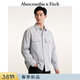 Abercrombie & Fitch美式氣質(zhì)百搭條紋長(cháng)袖工裝牛仔襯衫外套26春新款男裝125-6351 藏青色條紋 S (175/92A)