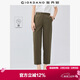 佐丹奴九分褲女裝夏季純棉梭織褲子松緊腰薄款休閑褲05424354