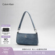 Calvin Klein女包【女神節禮物】休閑優(yōu)雅通勤風(fēng)ck金屬字母牛仔單肩包腋下包 VGO-牛仔淺藍 OS