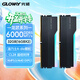 光威（Gloway）32GB(16GBx2) DDR5 6000 臺式機內存條 龍武 RGB燈條 海力士A-die CL28 星空黑【部分兼容】