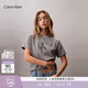 Calvin KleinJeans【女神節禮盒】夏季女士ck字母印花純棉針織圓領(lǐng)短袖T恤