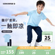 Converse匡威童裝男童套裝夏季新款中大童休閑兩件套短袖長(cháng)褲運動(dòng)服潮 天空藍 140 /68 【建議身高128-140cm】