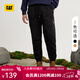 卡特（CAT）男士戶(hù)外休閑寬松版工裝長(cháng)褲抽繩棉質(zhì)休閑褲城市輕戶(hù)外 黑色 L