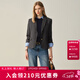 ELAND衣戀西裝女長(cháng)袖翻領(lǐng)通勤商務(wù)外套2025秋季新款 灰色(15)Grey S /160