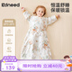 柯斯德尼（kidsneed）嬰兒睡袋秋冬純棉恒溫雙層寶寶睡袋嬰幼兒睡衣兒童防踢被包腿L碼