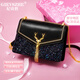 紀詩(shī)哲（GIEVSZHE）輕奢包包女包2026年新款一鹿有你斜挎包生日情人節禮物送女友 黑色【一鹿有你】  - 3.8女神節婦女節禮物 禮盒裝  - 3.8女神節婦女節禮物