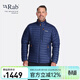 Rab 男士700蓬運動(dòng)羽絨Microlight防潑水防撕輕量羽絨服403g QDB-16 藏藍/橙-DIM L