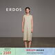 ERDOS 春夏微A顯白慵懶無(wú)袖長(cháng)裙修身顯瘦純色寬松女連衣裙 晨霧綠 M 160/84A