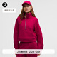 lululemon丨Scuba 女士超寬松款煙囪領(lǐng)衛衣*拉絨 LW3IFSS 漿果朗姆紅 M /L