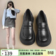 ZHR經(jīng)典樂(lè )福鞋女學(xué)院風(fēng)百搭厚底女鞋舒適圓頭單鞋子女 KN62 黑色 36 