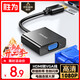 勝為HDMI轉VGA線(xiàn)轉換器 高清視頻轉接頭適配器 筆記本電腦機頂盒連接電視顯示器投影儀 黑HV-602