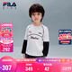 FILA斐樂(lè )兒童童裝長(cháng)T類(lèi)2026年春季男小童長(cháng)袖T恤