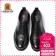 老人頭（LAORENTOU）皮鞋男商務(wù)正裝鞋布洛克雕花婚鞋頭層皮高檔老板鞋 200253 黑 41