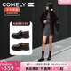康莉（COMELY）張藝凡同款厚底樂(lè )福鞋女2025年秋季新款復古增高小皮鞋 黑色 37