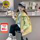 G.duck童裝女童外套春秋季2026新款兒童外套女孩休閑上衣中大童學(xué)生風(fēng)衣 圖片色 150 建議11~12歲【140-150cm】c