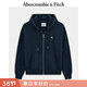 Abercrombie & Fitch【美式復古】經(jīng)典小麋鹿圖案美式抓絨衛衣25秋冬女裝152-5417 寶藍色 XS (160/84A)