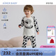 愛(ài)慕嬰幼男女童嬰幼兒奶皮衣寶寶衣服家居服中性長(cháng)袖分身秋衣秋褲可愛(ài)外穿 長(cháng)褲-軟奶糖 100 （24-36斤）