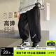 左西男童褲子兒童衛褲春季2026新款男孩韓版休閑長(cháng)褲運動(dòng)褲 黑色 140