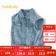 巴拉巴拉男童馬甲牛仔外套2025春新款【設計師SICO商場(chǎng)同款】201125101101