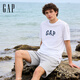 GAP男女裝春季款純棉字母logo短袖T恤常規上衣美版570044 白色 XL 美碼 2XL亞洲碼185/108A 【偏小，建議選大一碼】