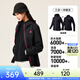 安踏四防三合一外套 女兩件套防潑水夾克防風(fēng)抓絨運動(dòng)上衣 【3.0-三合一沖鋒衣】基礎黑-5 XL (女175)