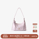 半坡飾族（bampo）金元包 頭層牛皮HOBO包小包2025新款軟皮斜挎腋下單肩包38禮物 豆蔻紫605