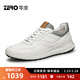 零度Zero運動(dòng)休閑鞋男2025真皮柔軟輕質(zhì)小白鞋日常百搭低幫高爾夫鞋子 白色 40 (250mm) 【皮鞋尺碼】