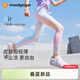 moodytiger女童涼感緊身褲26夏季新款兒童彈力透氣印花瑜伽褲|小云朵Air