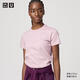 優(yōu)衣庫合作款女裝大師T圓領(lǐng)T恤短袖正肩素色白T474404 11 粉紅色 L /160/88A