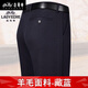 老爺車(chē)休閑褲男羊毛尼春季新款男士毛尼寬松直筒中年磨毛長(cháng)褲子男高級感 藏藍羊毛尼 常規 34 碼=2尺7寸腰圍
