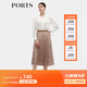 PORTS寶姿秋冬新款女裝優(yōu)雅印花中長(cháng)裙半身裙ALD9S004QPP019 駝色混色 M (6)
