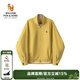William fox&sons威廉?？怂箯凸艑捤尚蓍e時(shí)裝立體袖撞色格子立領(lǐng)哈靈頓夾克外套潮 檸檬黃 M /48