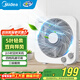 美的（Midea） 電風(fēng)扇 家用臺式小風(fēng)扇空氣循環(huán)扇轉頁(yè)扇辦公室桌面鴻運扇五葉輕音柔風(fēng)臥室宿舍節能省電臺扇 KYT25-22MW【10寸升級款】 桌面轉頁(yè)扇