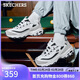 斯凱奇（Skechers）新年禮物黑白金熊貓鞋冬季情侶鞋復古老爹鞋休閑運動(dòng)鞋66666228