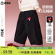 ASK JUNIOR兒童褲子2025秋季小童直筒褲撞色格紋女童運動(dòng)休閑長(cháng)褲