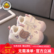 G.duck小黃鴨嬰幼兒軟底學(xué)步鞋春秋男女寶寶透氣運動(dòng)鞋小童機能關(guān)鍵鞋 5818粉色 16 碼 (鞋內長(cháng)11.5cm)