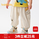 巴拉巴拉【商場(chǎng)同款】寶寶褲子嬰兒長(cháng)褲男女童休閑褲夏季 淺卡其50311 100