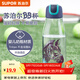 蘇泊爾（SUPOR）水杯塑料杯 食品級材質(zhì)杯子 學(xué)生運動(dòng)戶(hù)外防摔環(huán)保耐用 隨手杯 斑馬【tritan材質(zhì)】570ml