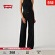 Levi's【補貼改褲】李維斯女士美式休閑318寬松闊腿牛仔褲 黑色 建議拍大一碼 27 (30)