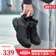 駱駝（CAMEL）男鞋冬季加絨保暖戶(hù)外登山鞋厚底增高防滑舒適徒步運動(dòng)鞋子男 G13W379077 黑色 42